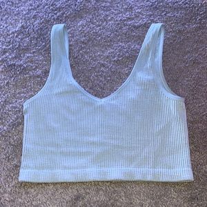 Ribbed tank v neck forever 21